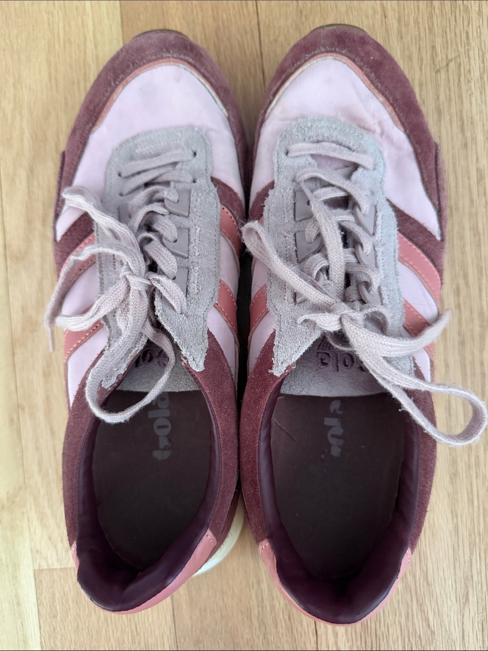 Gola CLB340 Chicago Women's Pink and Mauve Suede Sneakers Sz EUR 41/ US 10
